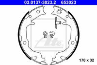 Remschoenset, parkeerrem ATE, u.a. für Mitsubishi, Chrysler, Jeep, Peugeot, Citroën, Lancia - thumbnail