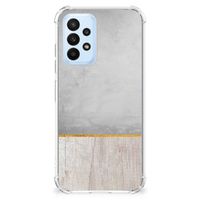 Samsung Galaxy A23 Stevig Telefoonhoesje Wood Concrete