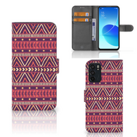 OPPO Reno6 5G Telefoon Hoesje Aztec Paars