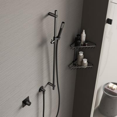 Hotbath Cobber Glijstang 90cm met handdouche Zwart Mat M307 Hotbath Cobber Glijstang 90cm met handdouche Zwart Mat M307