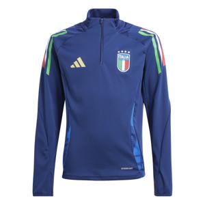 adidas Italië Trainingstrui 1/4-Zip 2024-2026 Kids Donkerblauw Blauw Goud