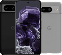 Google Pixel 8 128GB Zwart 5G + BlueBuilt Back Cover Transparant