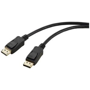 Renkforce RF-5771516 DisplayPort-kabel DisplayPort Aansluitkabel DisplayPort-stekker, DisplayPort-stekker 2.00 m Zwart PVC-mantel