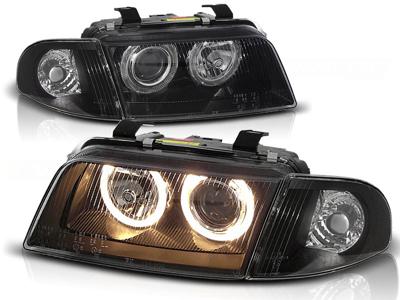 Tuning-Tec Koplampen dual halo rims voor Audi A4 11 94-12 98 ANGEL EYES ZWART