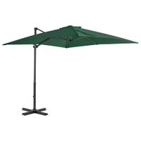 Zweefparasol met aluminium paal 250x250 cm groen