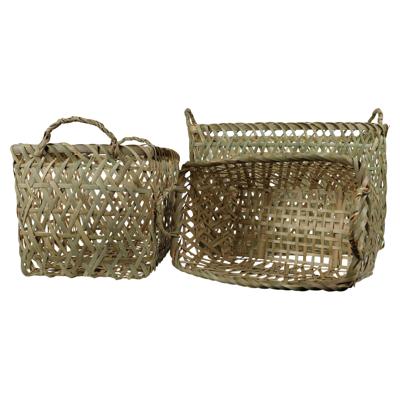 Bamboe Manden Rechthoekig (Set van 3) Bamboe Manden Rechthoekig (Set van 3)
