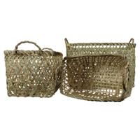 Bamboe Manden Rechthoekig (Set van 3)