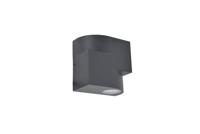 Marbo Buitenwandlamp in antraciet, wandlamp van aluminium m.GU10-fitting, max. 15 W, buitenlamp met up- en down-effect, moderne buitenlamp, weerbestendige wandlamp, geschikt voor led- en smart lampen