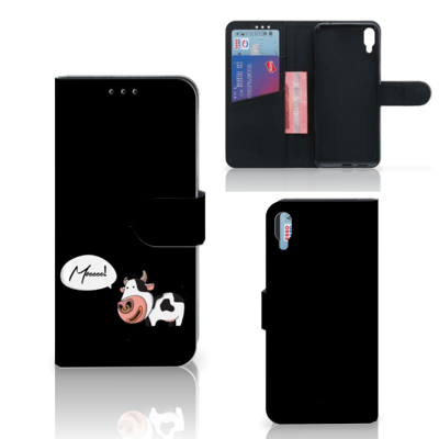 Sony Xperia L3 Leuk Hoesje Cow Sony Xperia L3 Leuk Hoesje Cow