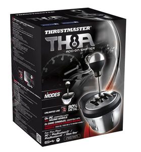 Thrustmaster TH8A Shifter Add-On Versnellingspook PC, PlayStation 3, PlayStation 4, PlayStation 5, Xbox One, Xbox Series X, Xbox Series S Zwart, Chroom