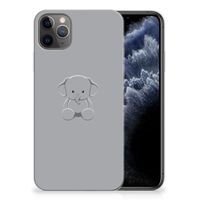 Apple iPhone 11 Pro Max Telefoonhoesje met Naam Grijs Baby Olifant