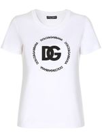 Dolce & Gabbana t-shirt à logo DG Interlock - Blanc