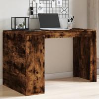 Bureau 123,5x73,5x75 cm bewerkt hout gerookt eikenkleurig - thumbnail