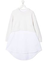 MM6 Maison Margiela Kids robe-pull en maille à manches longues - Blanc