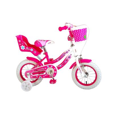 Volare Lovely kinderfiets - 12 inch - roze/wit