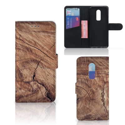 OnePlus 6 Book Style Case Tree Trunk