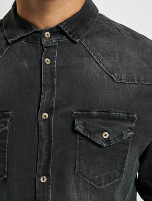 Brandit / overhemd Riley Denim in zwart Brandit / overhemd Riley Denim in zwart