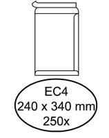 Envelop hermes akte ec4 240 x 340 zk 120 gr 250 st wit