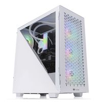 Thermaltake Divider 300 TG Air Snow Midi-tower PC-behuizing Wit 2 voorgeïnstalleerde ventilators, Zijvenster, Stoffilter