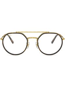 Ray-Ban lunettes de vue RB3765 à monture ronde - Or