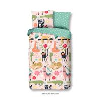 Good Morning katoenen kinderdekbedovertrek Dinos