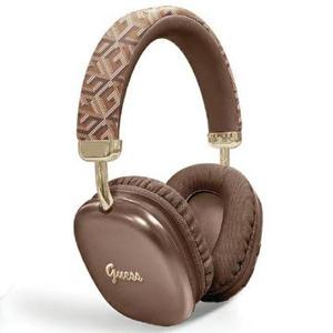 Guess G Cube Metallic Script Logo Draadloze On-Ear Koptelefoon - Bruin