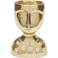 Kare Decofiguur Daisy Head Gold 19cm