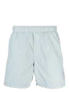 Stone Island short de sport à logo imprimé - Bleu