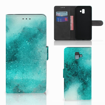 Hoesje Samsung Galaxy J6 Plus (2018) Painting Blue