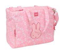 Safta MIFFY FLORES Laptoptas 35,6 cm (14,1 inch), met tas, rugzak, ideaal voor kinderen van verschillende leeftijden, comfortabel en veelzijdig, kwaliteit en duurzaamheid, 54 x 17 x 31 cm, Roze Paal