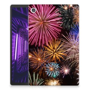 Lenovo Tab M10 Plus Leuke Siliconen Hoes Vuurwerk