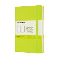 Notitieboek Moleskine pocket 90x140mm blanco hard cover lemon green - thumbnail