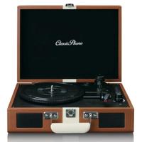 Lenco Versterkte draaitafel (Tt-120 bruin), met luidsprekers en Bluetooth 5.0