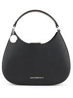 Emporio Armani sac porté épaule à plaque logo - Noir