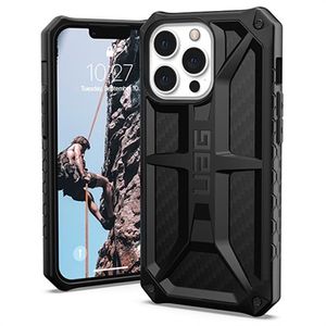 UAG Monarch iPhone 13 Pro hybride hoesje - koolstofvezel