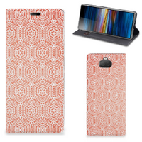 Sony Xperia 10 Plus Hoesje met Magneet Pattern Orange