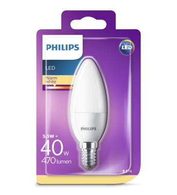 Philips Led Kaarslamp 5,5w E14 40w Mat