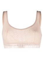 ERES brassière Chiffon bordée de dentelle - Tons neutres