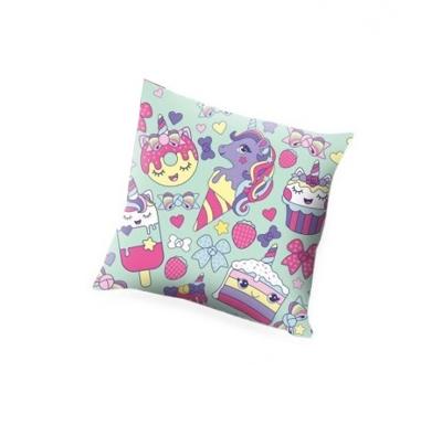 Kids Licensing kussen Cupcake meisjes 45 x 45 cm polyester roze Kids Licensing kussen Cupcake meisjes 45 x 45 cm polyester roze