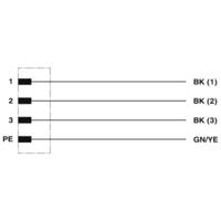 Phoenix Contact 1408838 Sensor/actuator connector, geassembleerd Aantal polen (sensoren): 4 10.00 m 1 stuk(s) - thumbnail