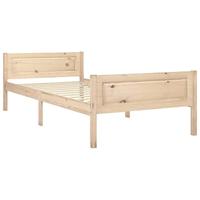 vidaXL Bedframe massief grenenhout 90x200 cm