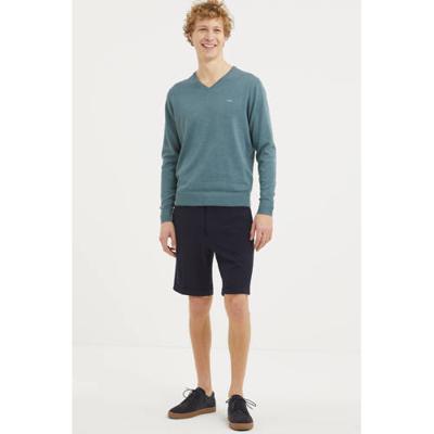 McGregor trui met logo grijsblauw