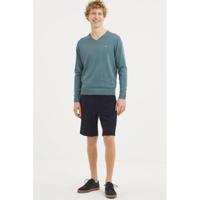 McGregor trui met logo grijsblauw