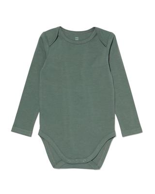 HEMA Romper Biologisch Stretch Katoen Groen (groen) HEMA Romper Biologisch Stretch Katoen Groen (groen)