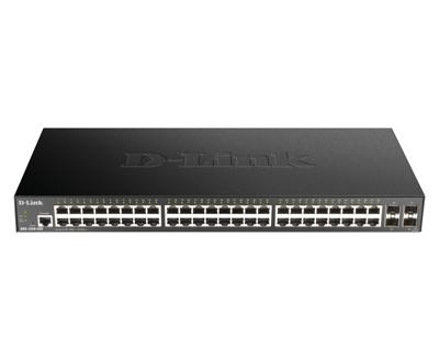 DGS 1250-52X - Switch - L3 Lite - intelligent - 48 x 10/100/1000 + 4 x 10 Gigabit SFP+ - rack-uitvoering