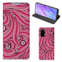 Samsung Galaxy S20 Bookcase Swirl Pink