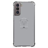 Samsung Galaxy S21 Stevig Bumper Hoesje Grijs Baby Olifant