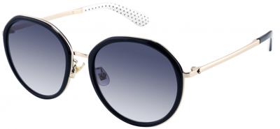 Kate Spade zonnebril Alaina dames cat. 3 RVS ovaal zwart/goud