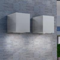 vidaXL Buitenlamp kubusvormig 2st