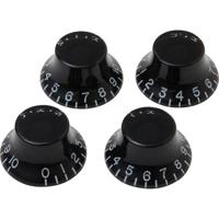 Gibson Top Hat Knobs Black potmeterknoppen voor gitaar (set van 4)